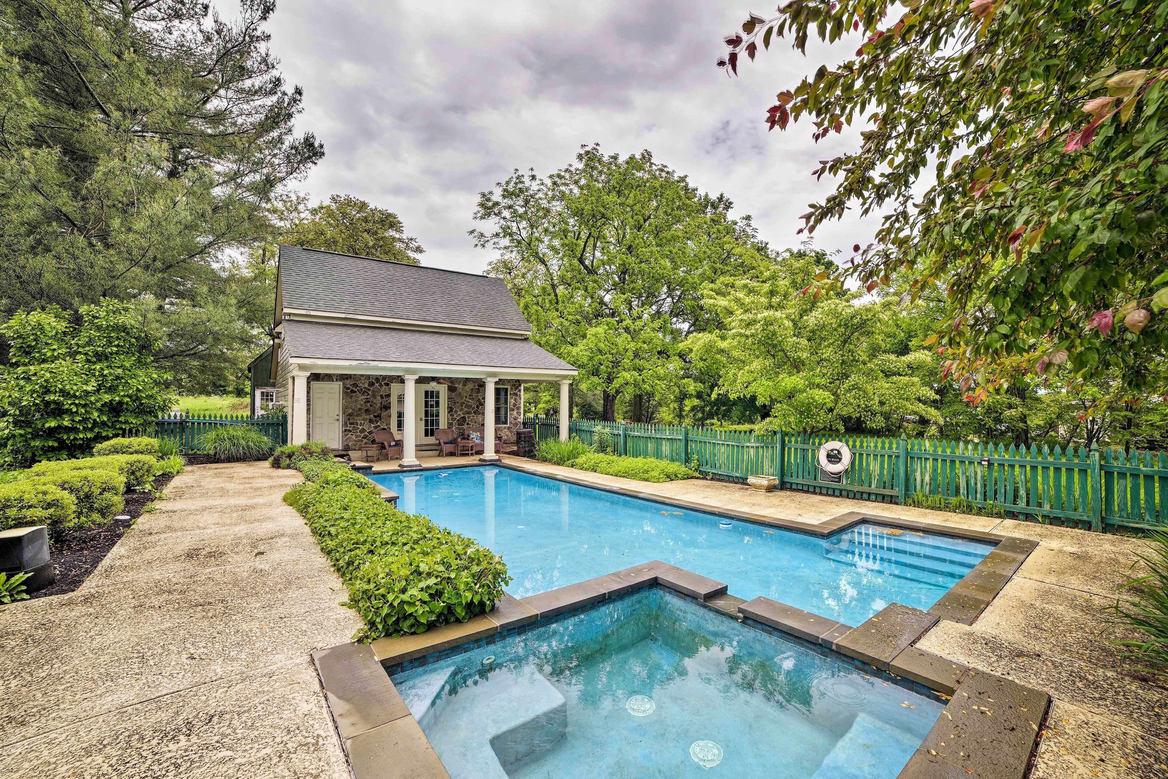 Historic Virginia Wine Country Villa w/ Pool, Yard