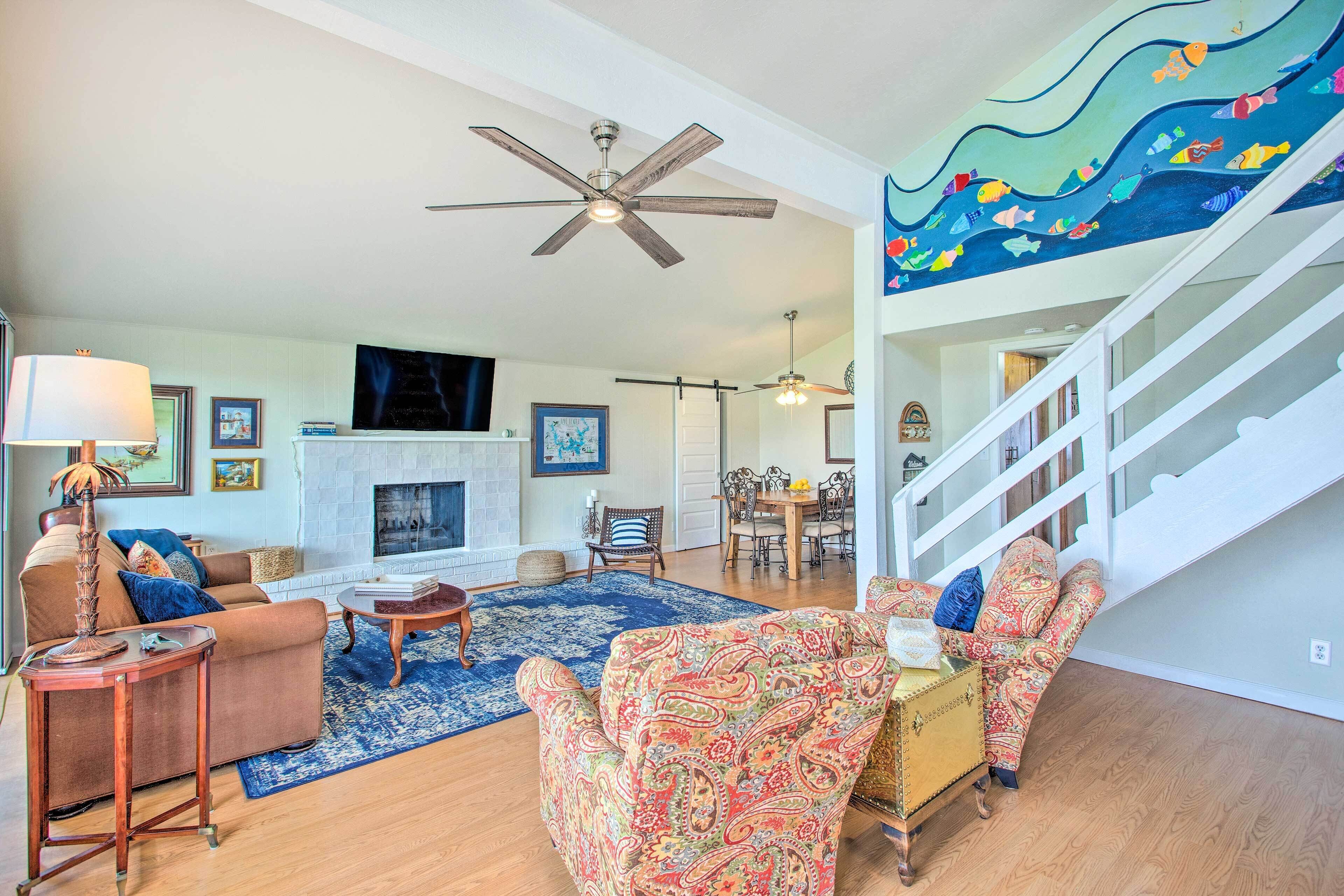 Sanders Island View Home Steps to Lake Texoma