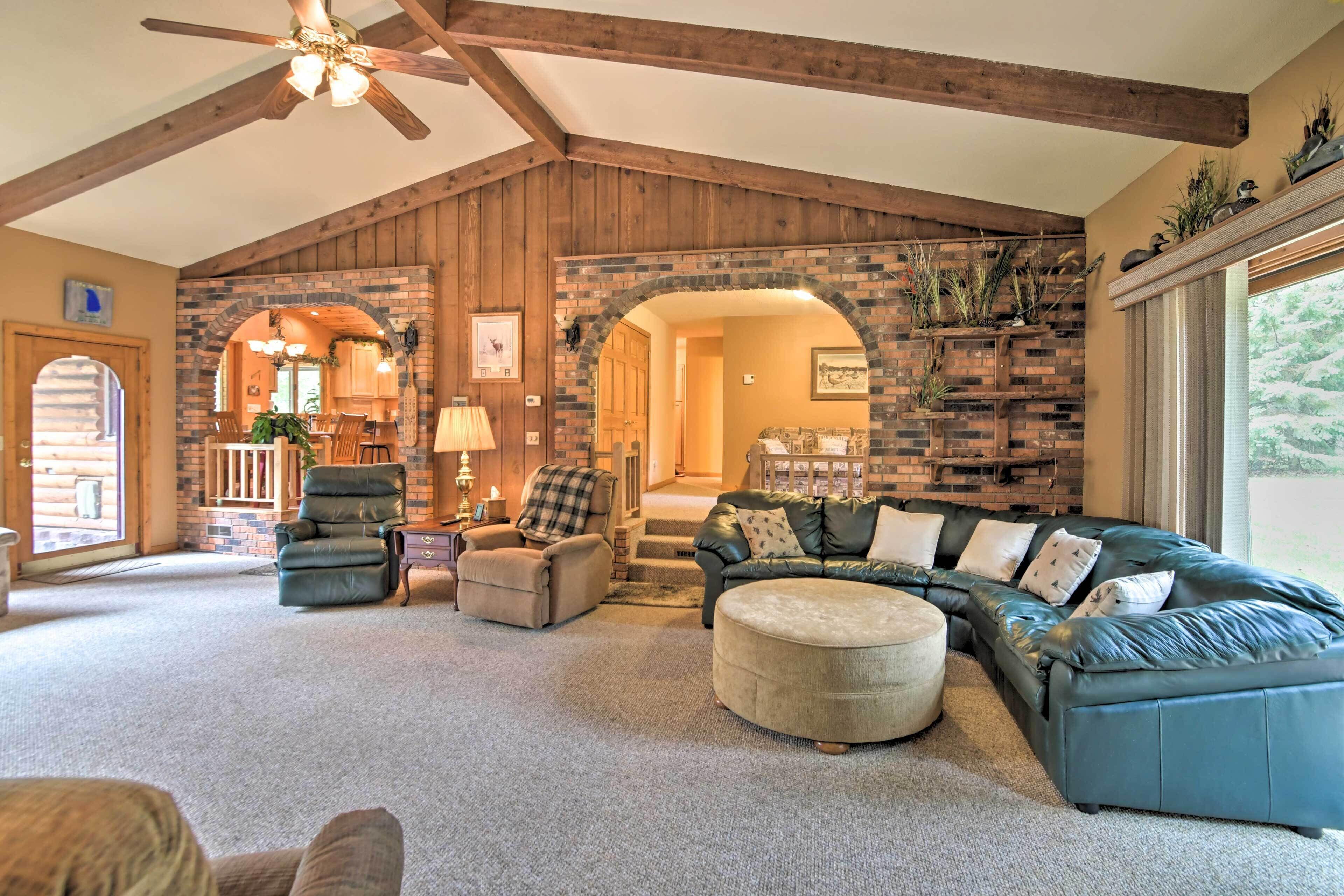 Spacious Lakefront Home w/ Patio & Boat Dock!