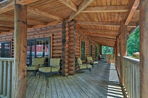 House (2 Bedrooms) | Interior - Wraparound Deck: Linville Mountain Cabin (Newland)