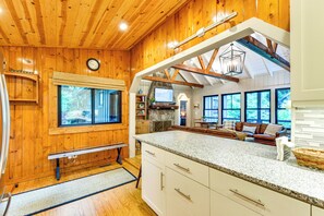 House (4 Bedrooms) | Interior - Tranquil Highlands Cottage With Fire Pit & Stream! (Highlands)