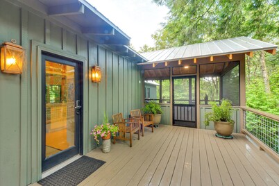 高地寧靜小屋，附火坑和溪流！