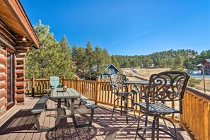 House (2 Bedrooms) | Interior - Classic Colorado Log Home w/ Mountain Views! (Florissant)