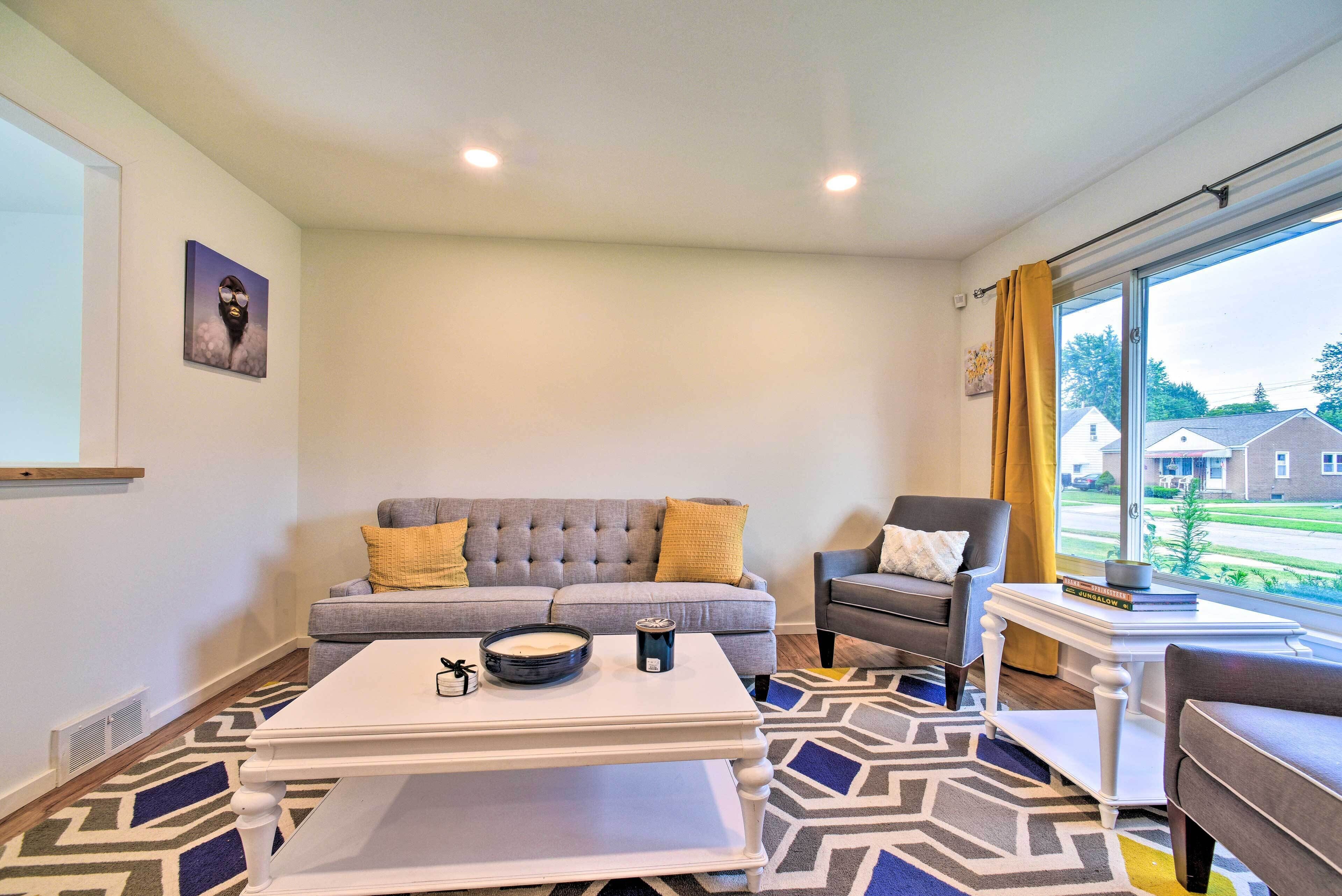 Cozy Center Line Home w/ Fenced Yard & Office