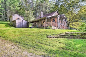 House (1 Bedroom) | Interior - Rustic Cabin w/ Patio & Pond on Blue Ridge Parkway (Ennice)