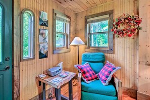 House (1 Bedroom) | Interior - Rustic Cabin w/ Patio & Pond on Blue Ridge Parkway (Ennice)