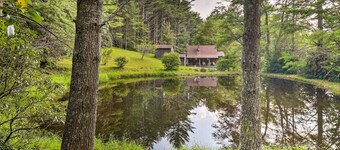 Rustic Cabin w/ Patio & Pond on Blue Ridge Parkway