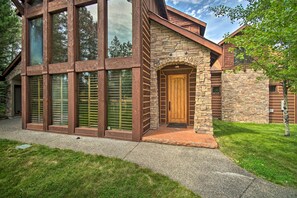 Exterior detail - Luxe Mccall Cabin w/ Hot Tub ~ 8 Mi to Skiing (McCall)