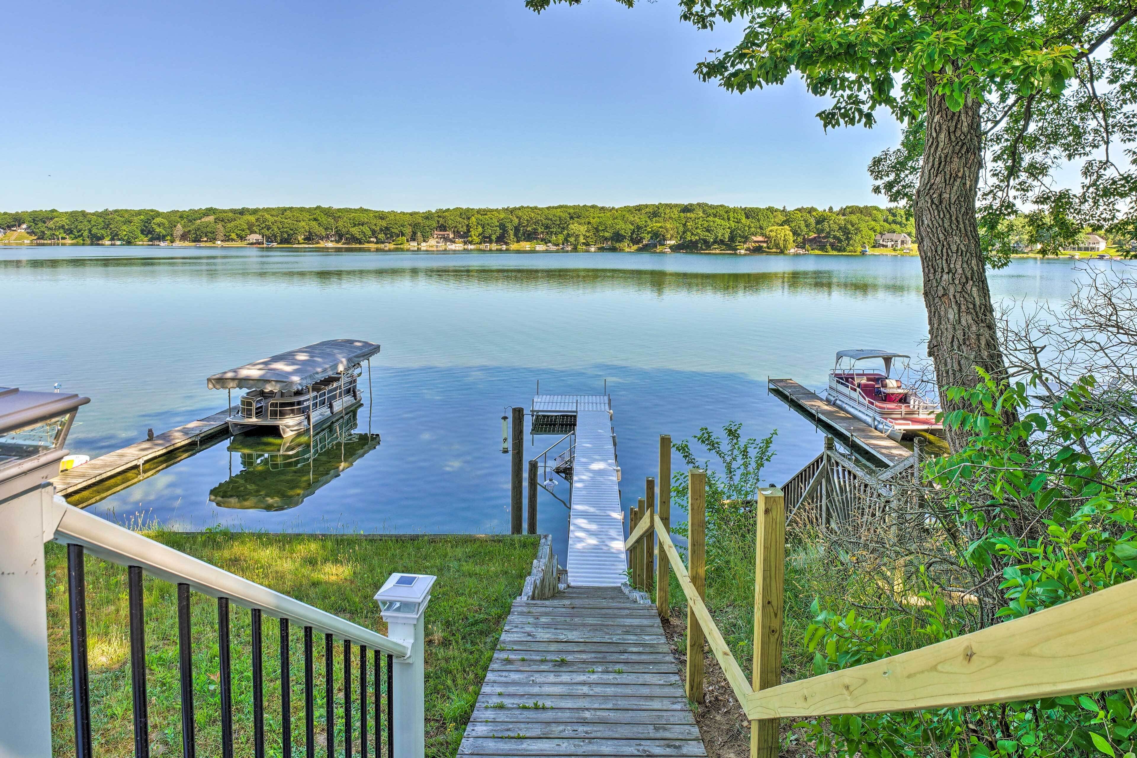 Lakefront Battle Creek Home w/ Fishing Dock!