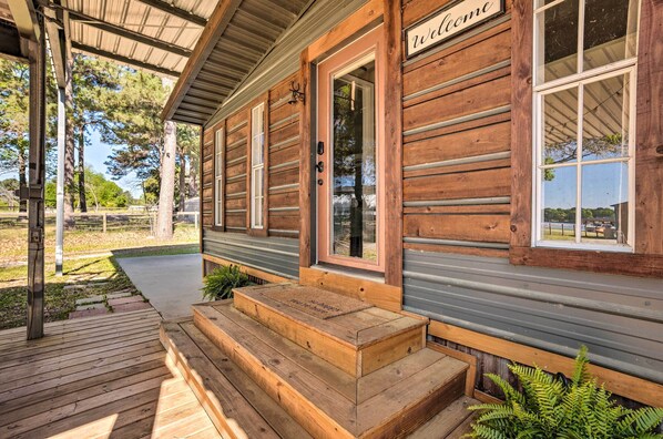 House (1 Bedroom) | Interior - Dock Access + Rooftop Deck: Cabin on Lake Conroe (Willis)