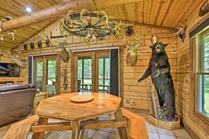 House (2 Bedrooms) | Interior - Scenic Cabin on 2 Acres Near Lake Holcombe Marina! (Holcombe)