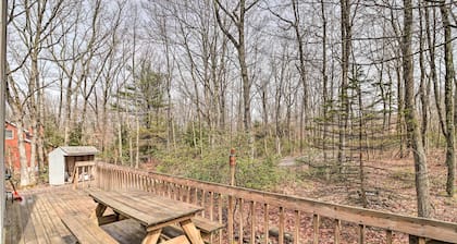 ~ 1 Mi to Lake: Secluded Poconos Home w/ Decks