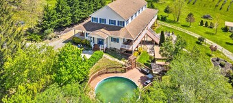 Stunning Former Winery w/ Pool & Mtn Views!