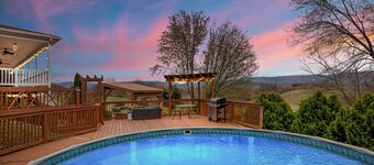 Stunning Former Winery w/ Pool & Mtn Views!