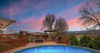 Stunning Former Winery w/ Pool & Mtn Views!
