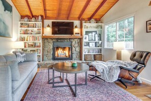 Cottage (1 Bedroom) | Front of property - 'le-petit Chalet' w/ Fire Pit ~ 15 Mi to Asheville (Black Mountain)