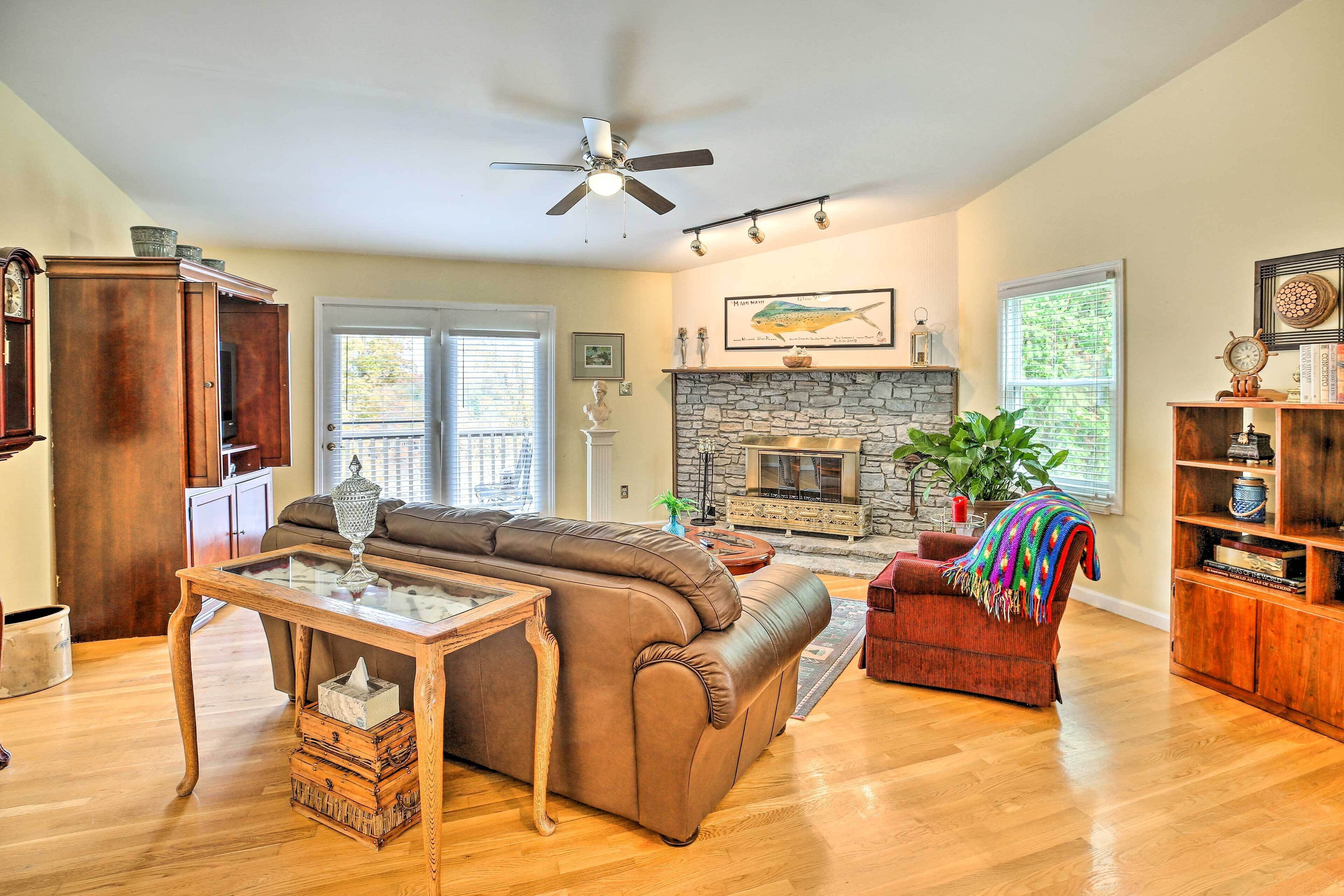 Cozy Getaway w/ Private Yard & Lake Views!