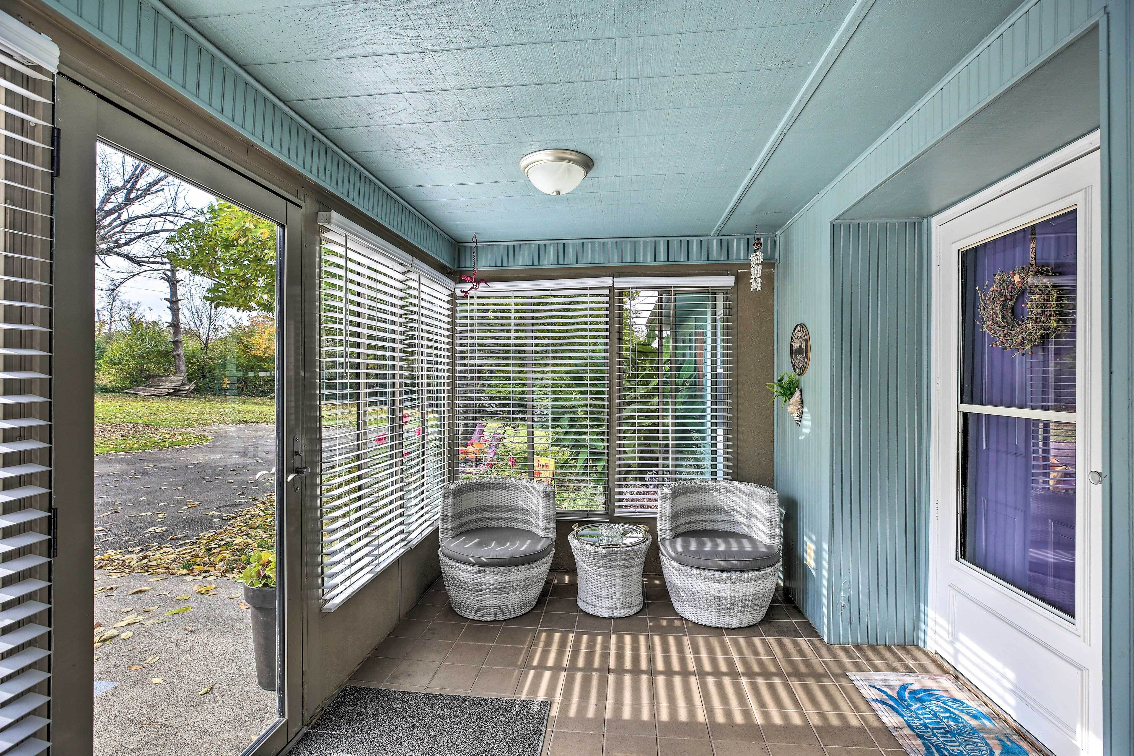 Cozy Getaway w/ Private Yard & Lake Views!