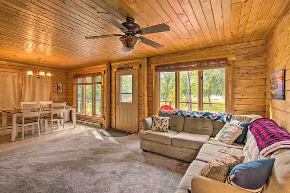 House (2 Bedrooms) | Interior - Cozy Riverfront Getaway: Fishing On-site! (Lacon)