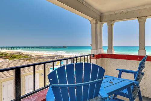 Ocean Views + Resort Pool! N Topsail Beach Condo