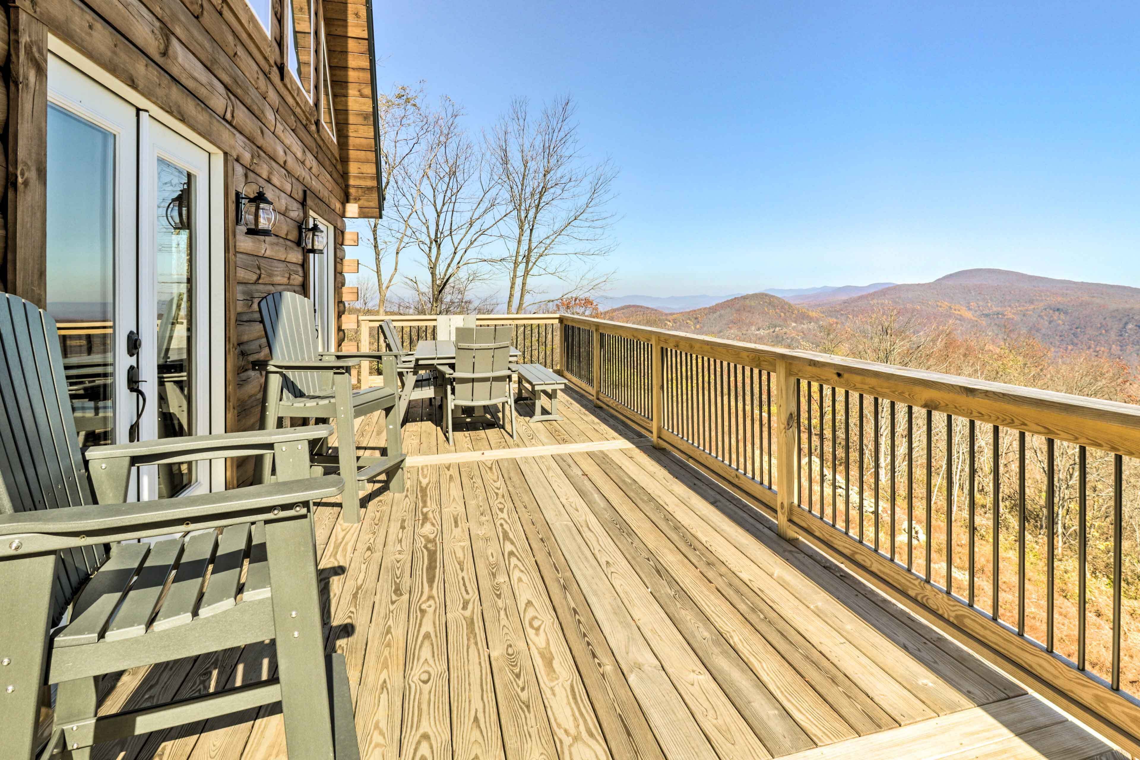 Peaceful Free Union Cabin w/ Deck & Mtn Views