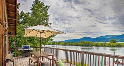 Waterfront Cabin w/ 2 Boat Docks & Mtn Views!