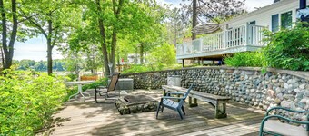 Waterfront Gladwin Home w/ Deck + Fire Pit!