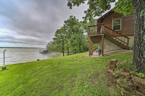 Apartment (3 Bedrooms) | Interior - Boat Dock & Fire Pit: 'sunset Cove' Lakefront Gem (Jay)