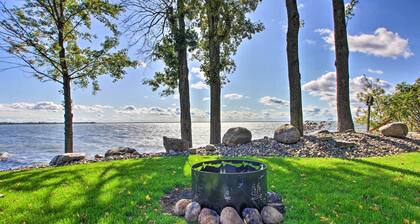 Waterfront Lake Mille Lacs Lodge w/ Deck + Grill!