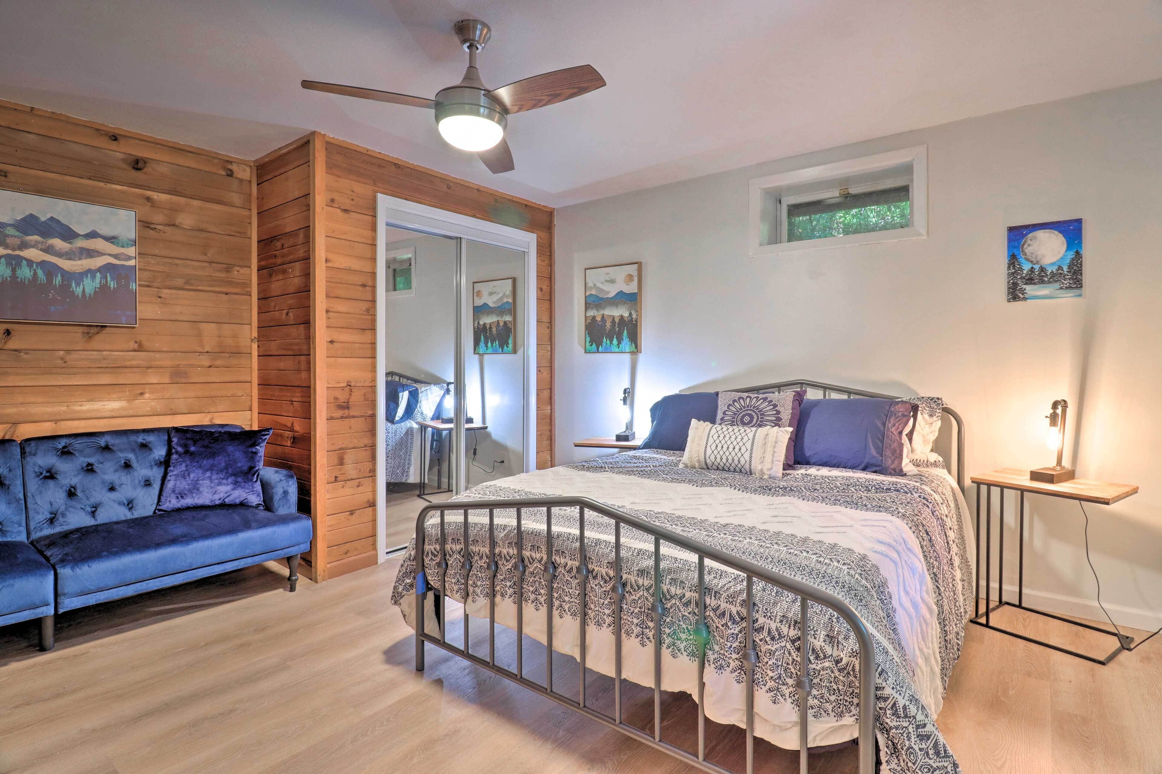 Weaverville Home w/ Wraparound Deck & Fire Pit!