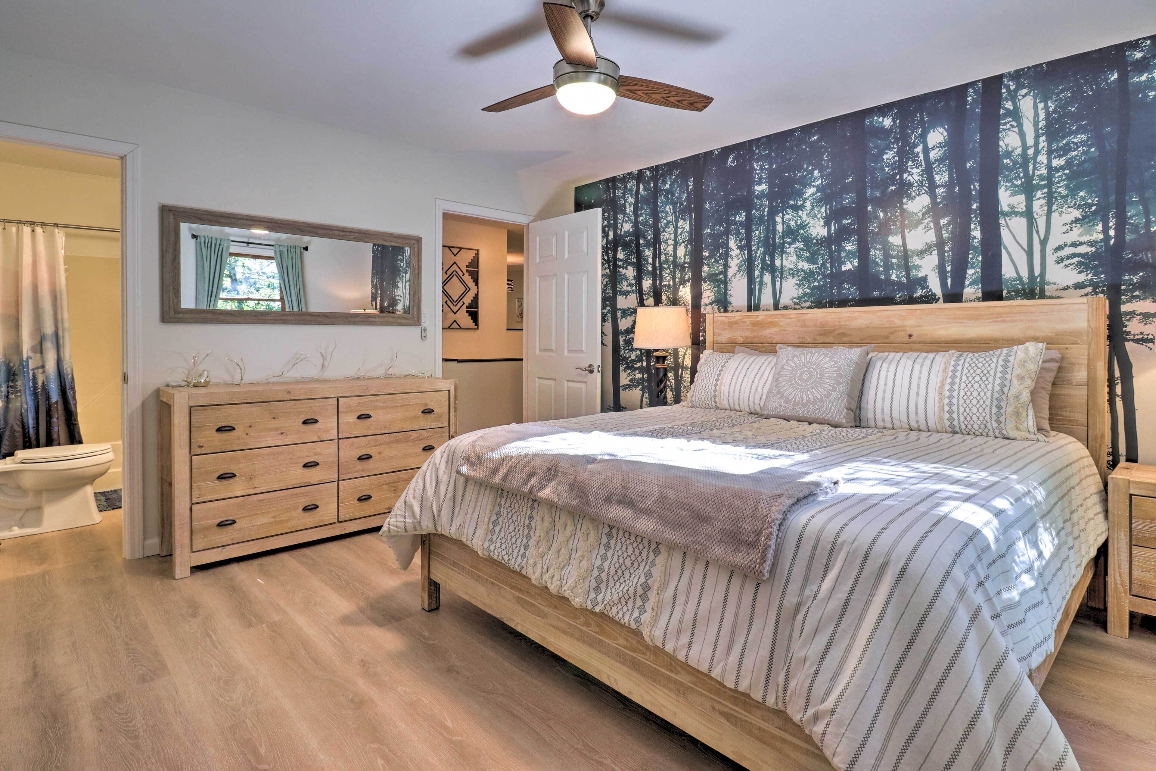 Weaverville Home w/ Wraparound Deck & Fire Pit!