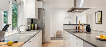 Awesome home in Fårvang with sauna