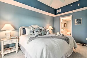 Leilighet (3 Bedrooms) | 3 soverom, skrivebord for bærbar PC, strykejern/-brett og sengetøy