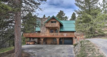 Black Hills Hideaway w/ Wraparound Deck & Hot Tub!