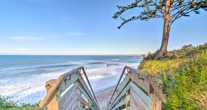 Cliffside Lighthouse Beach Home w/ Ocean View