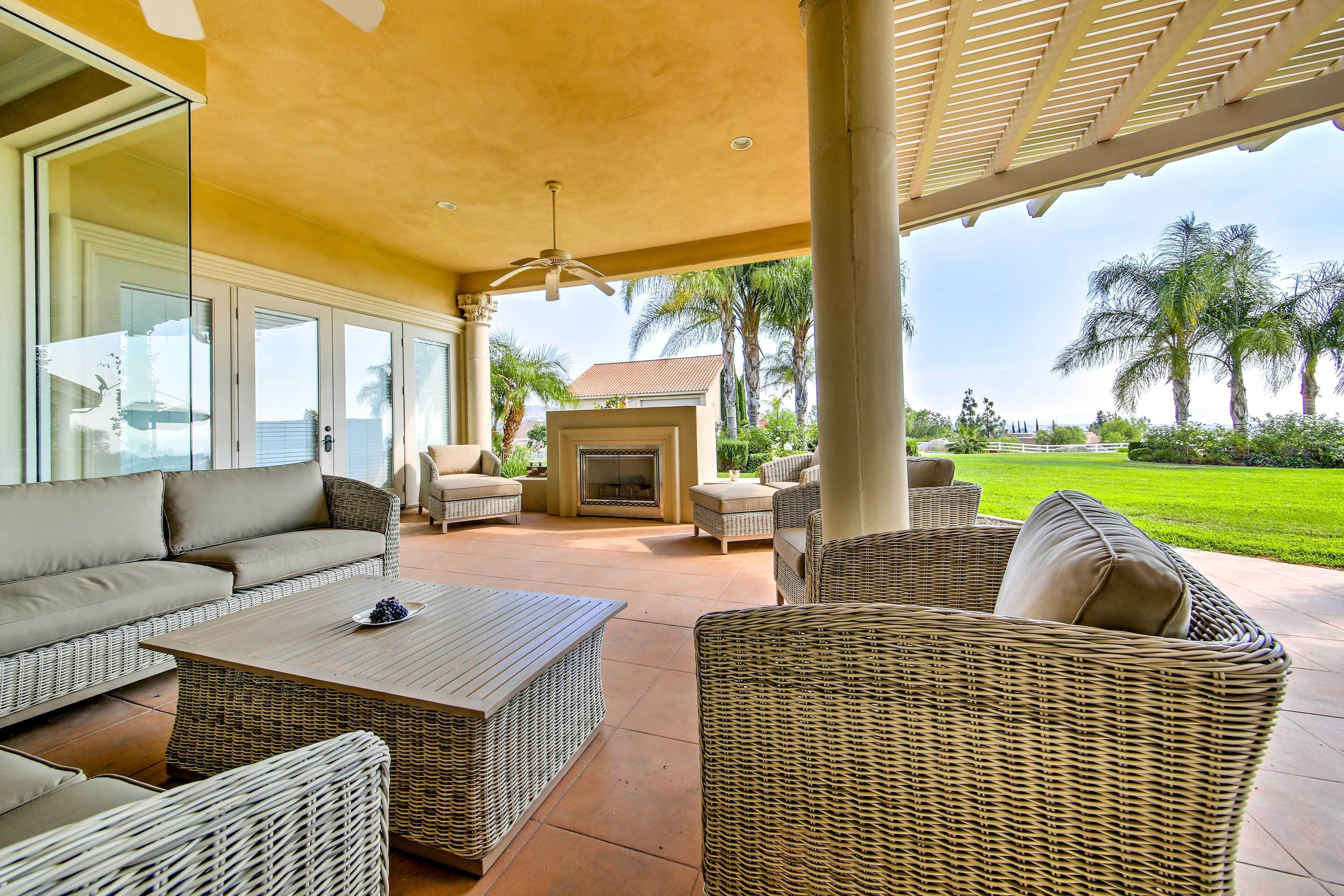 Luxe Wine Country Estate w/ Orchard-facing Balcony