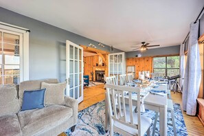 House (2 Bedrooms) | Interior - Lake-view Home w/ Deck + Gas Grill in Bernice! (Afton)