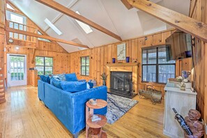 House (2 Bedrooms) | Interior - Lake-view Home w/ Deck + Gas Grill in Bernice! (Afton)