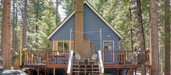3 Mi to Big Trees State Park: Cabin w/ Scenic Deck