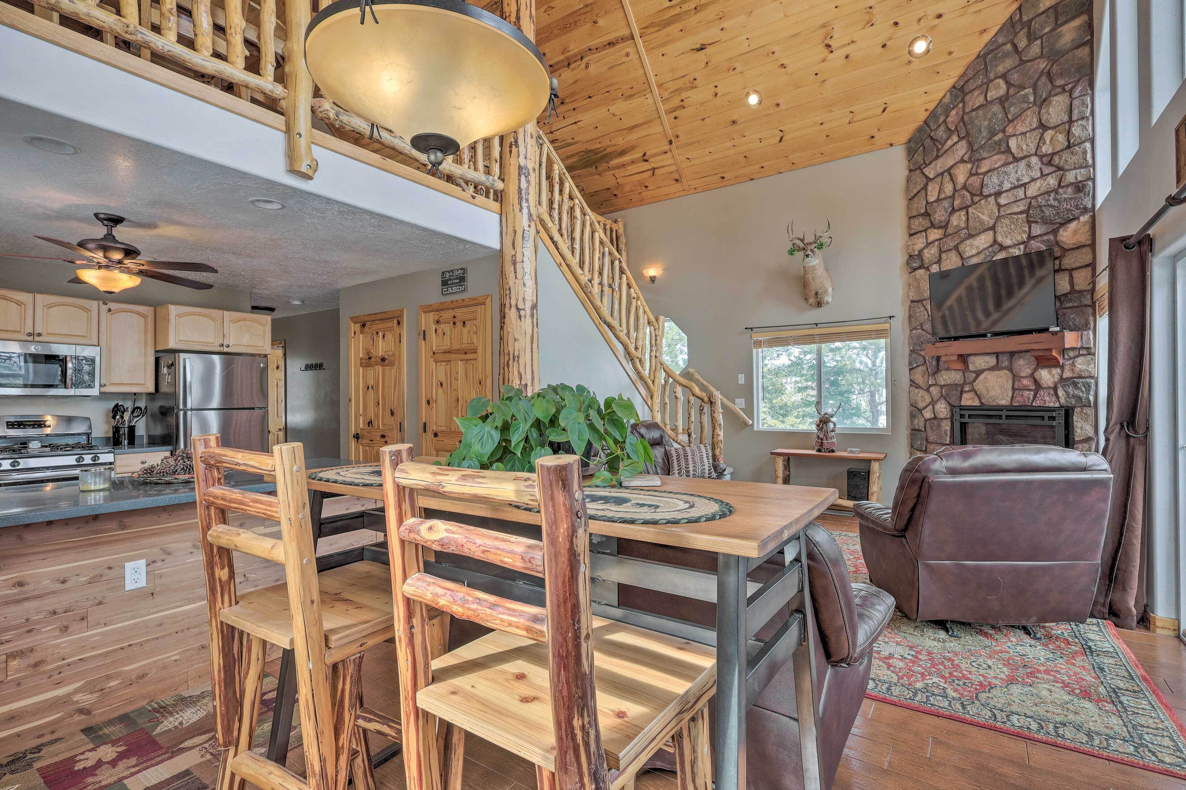 Serene Pet-friendly Cabin w/ Fire Pit & Loft!