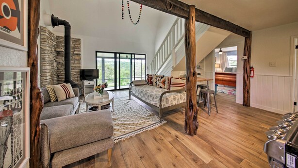 Unclassified image, 1 of 26, button - Rural Texas Escape on 10 Acres w/ Deck & Sunroom! (Wimberley)