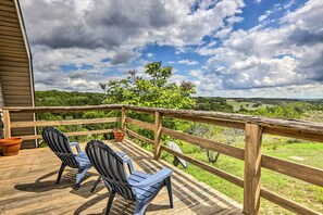 Terrace/patio - Rural Texas Escape on 10 Acres w/ Deck & Sunroom! (Wimberley)