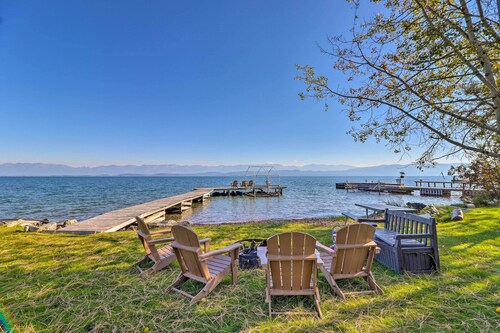 Lakeside Home w/ Beach ~ 14 Mi to Ski Area!