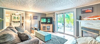 Riverfront Home w/ Dock ~ 6 Mi to Cheboygan!