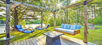 Riverfront Home w/ Dock ~ 6 Mi to Cheboygan!