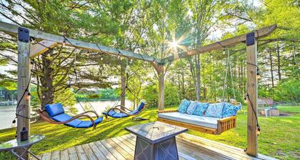 Riverfront Home w/ Dock ~ 6 Mi to Cheboygan!