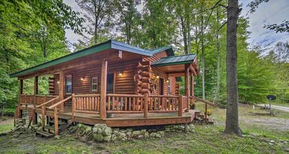 Updated Manistique Log Cabin, Yard & Fire Pit