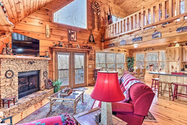 Interior - Wheelchair-accessible Murphy Cabin w/ Fire Pit! (Murphy)