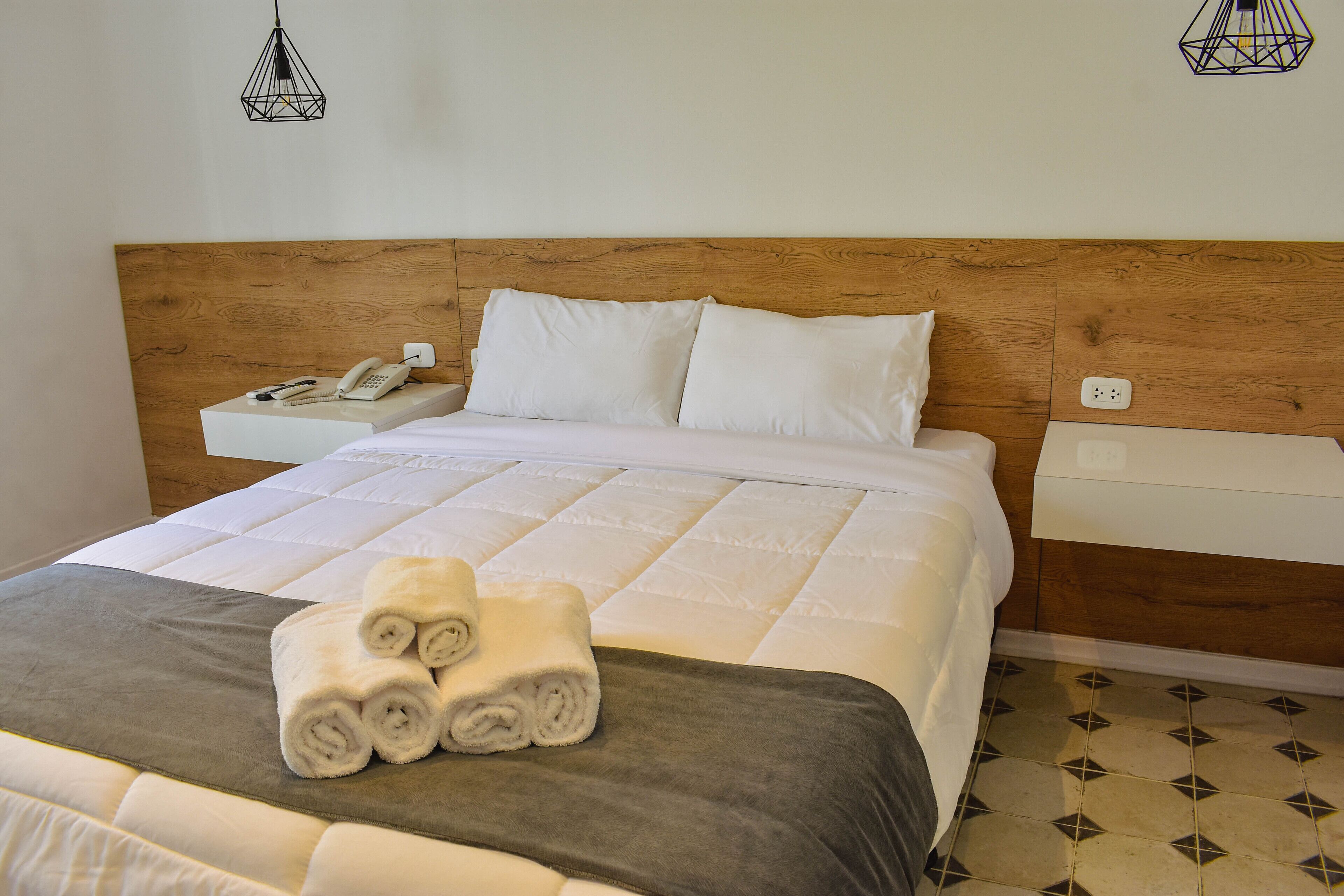 Down comforters, Select Comfort beds, in-room safe, desk