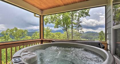 Hot Tub Relaxation & Mtn View: Sky Blue Overlook